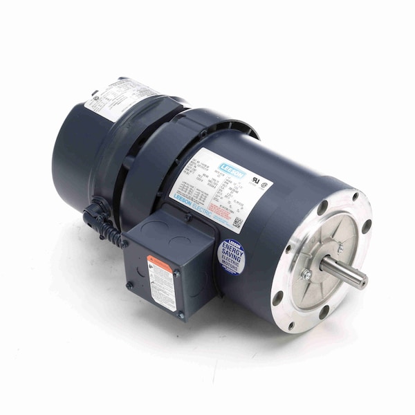 Brake Motor, 0.50 HP, 3 Ph, 60 Hz, 208-230/460 V, 1800 RPM, 56C Frame, TEFC